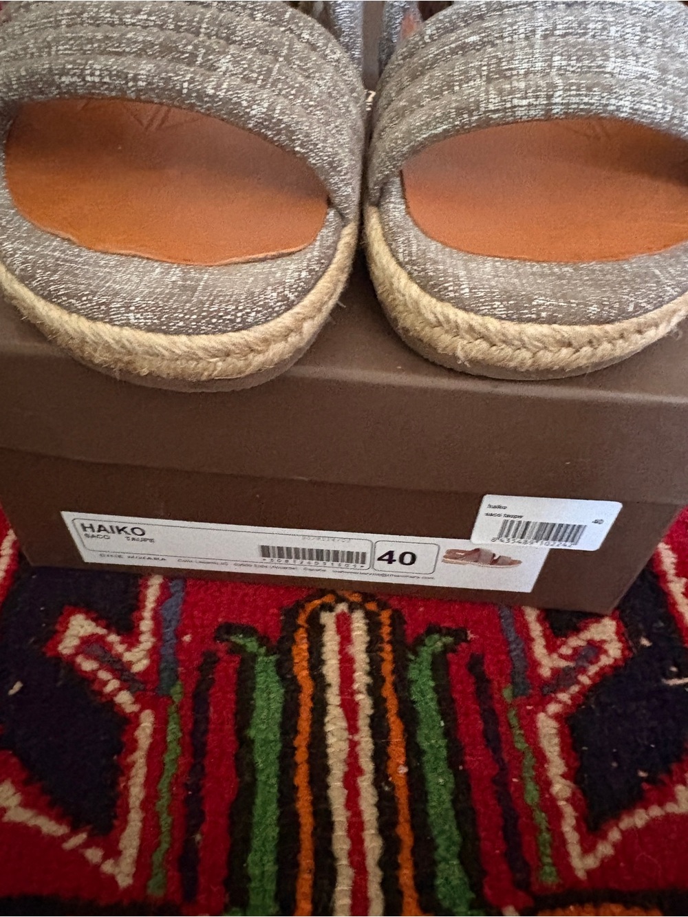 Sz 40 chie mihara haiko Saco espidrille strapping sandal - Picture 5 of 8